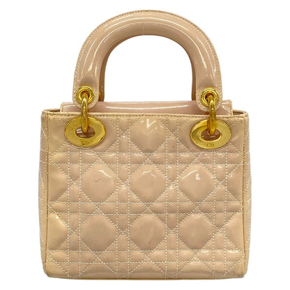 Dior Lady Mini Bag Pink Beige Gold Leather — view 3