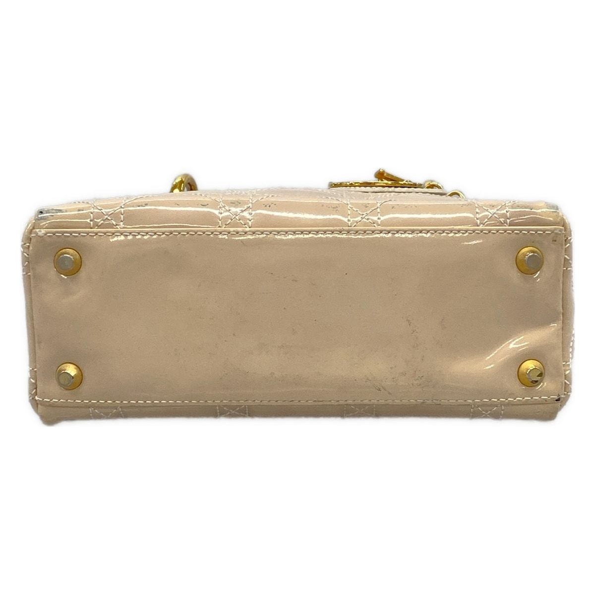 Dior Lady Mini Bag Pink Beige Gold Leather — view 5