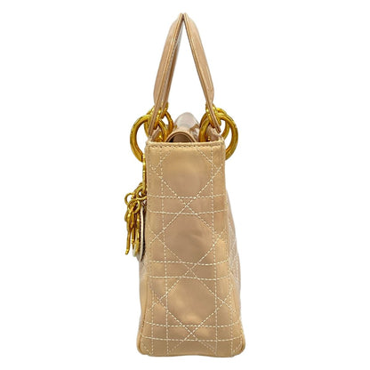 Dior Lady Mini Bag Pink Beige Gold Leather — view 4