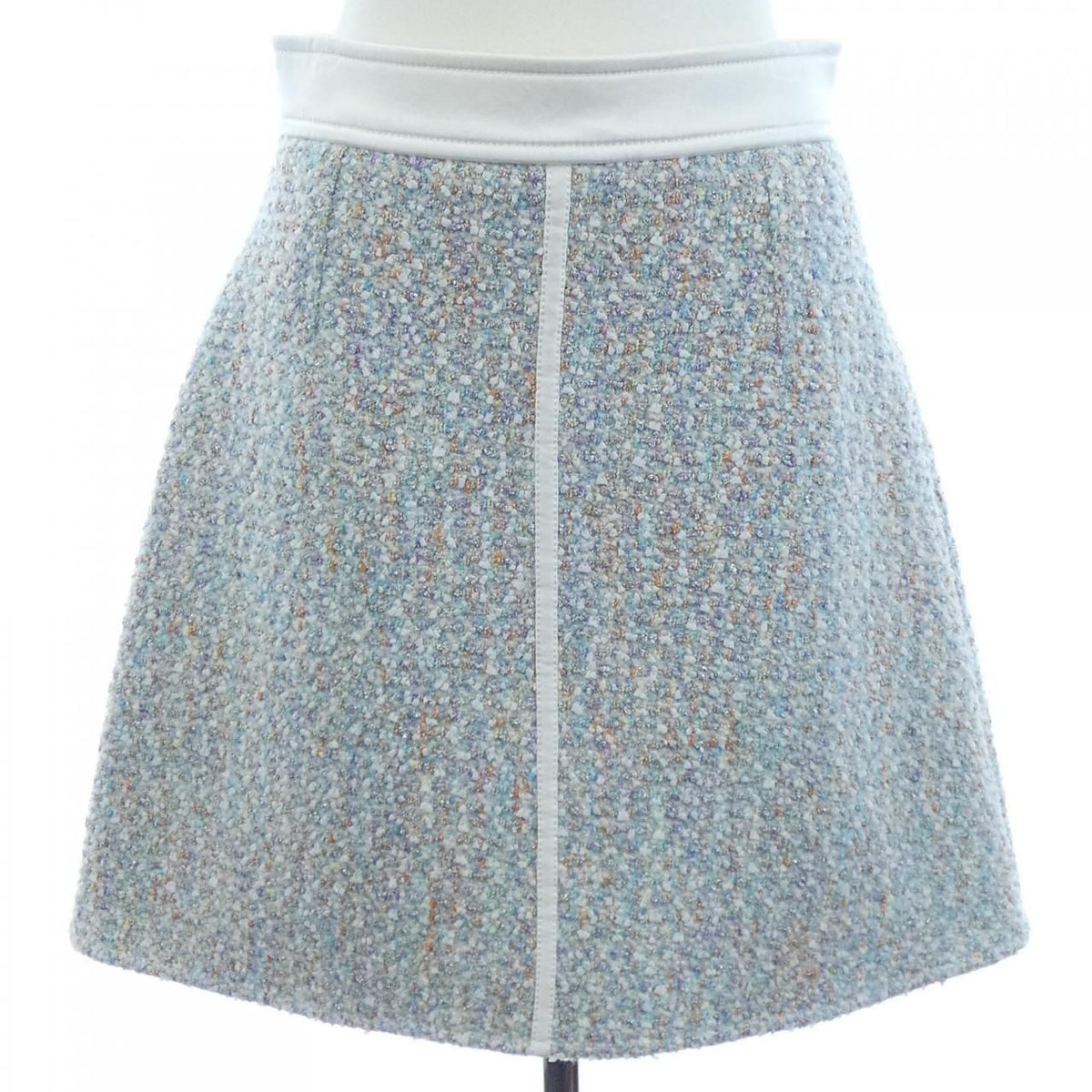 Louis Vuitton Star Rex Tweed A-Line Mini Skirt