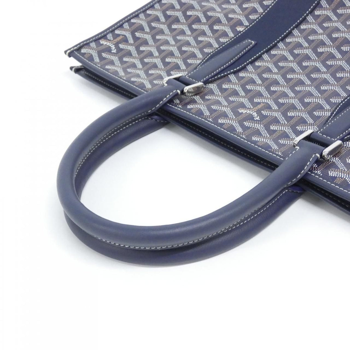 Goyard Morvan Bag Handbag Navy — view 4