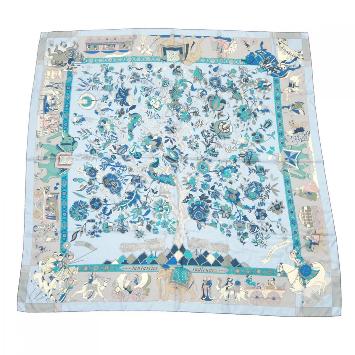 Hermes Fantaisies Indiennes Carre Geant 140 Shawl Scarf