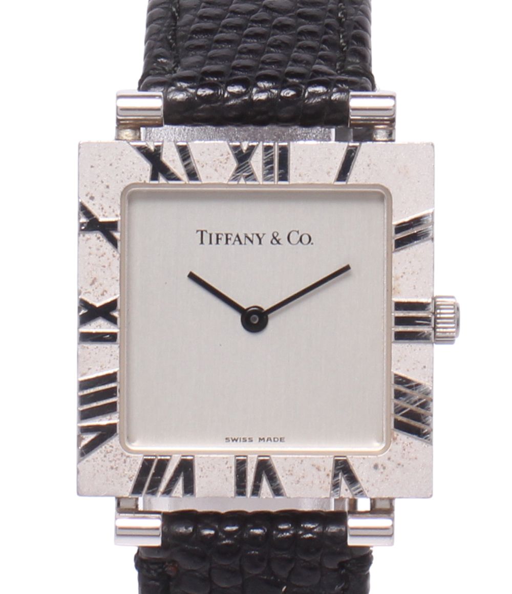 Tiffany & Co Watch Atlas Square Quartz White