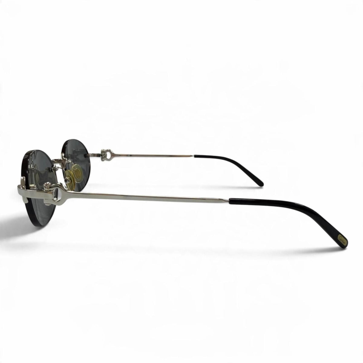 Cartier Rimless Logo Eyewear Sunglasses Silver Black 20 135 Prescription — view 4