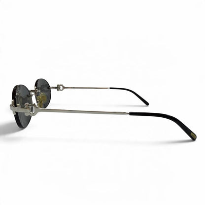 Cartier Rimless Logo Eyewear Sunglasses Silver Black 20 135 Prescription — view 4
