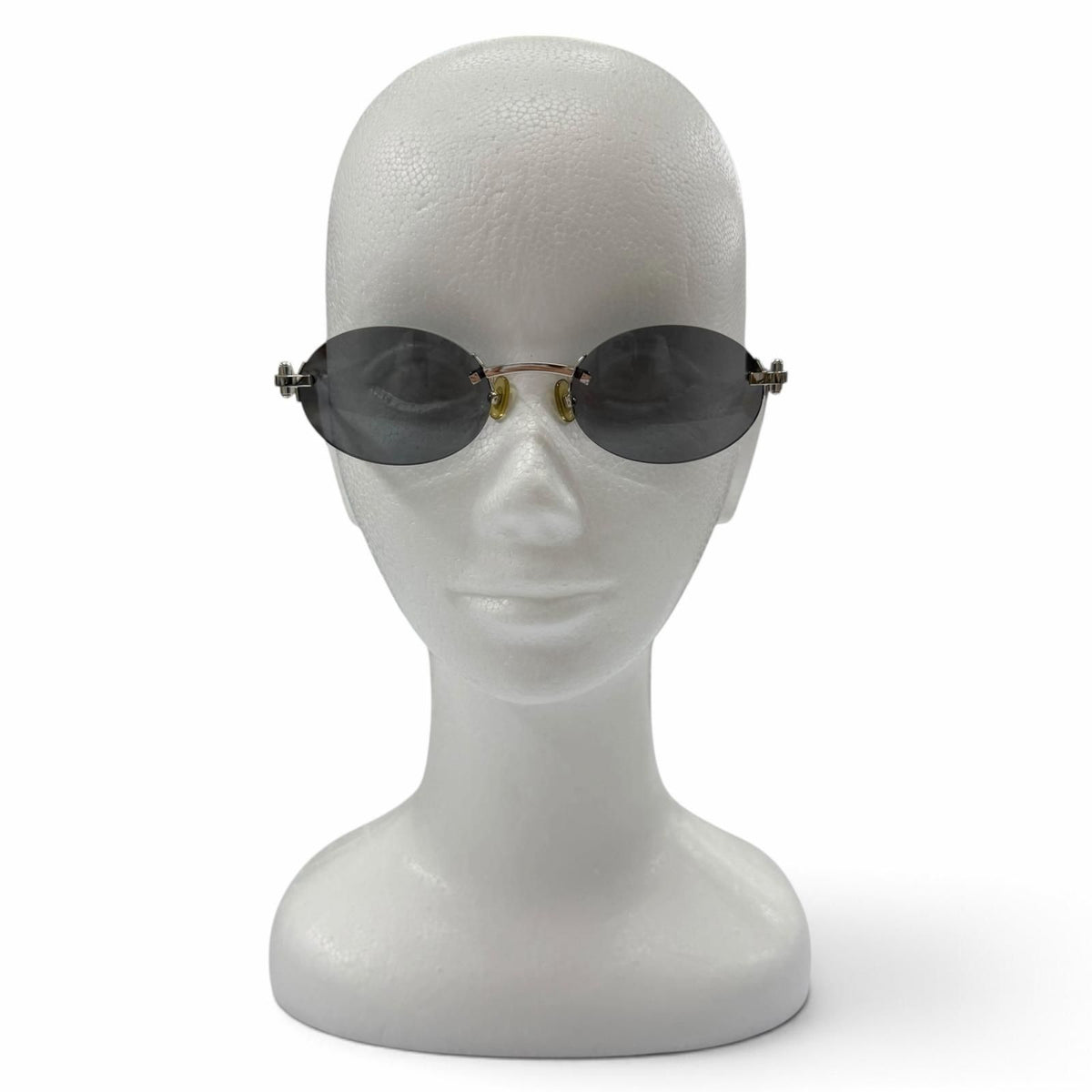 Cartier Rimless Logo Eyewear Sunglasses Silver Black 20 135 Prescription — view 3
