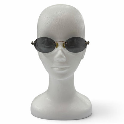 Cartier Rimless Logo Eyewear Sunglasses Silver Black 20 135 Prescription — view 3