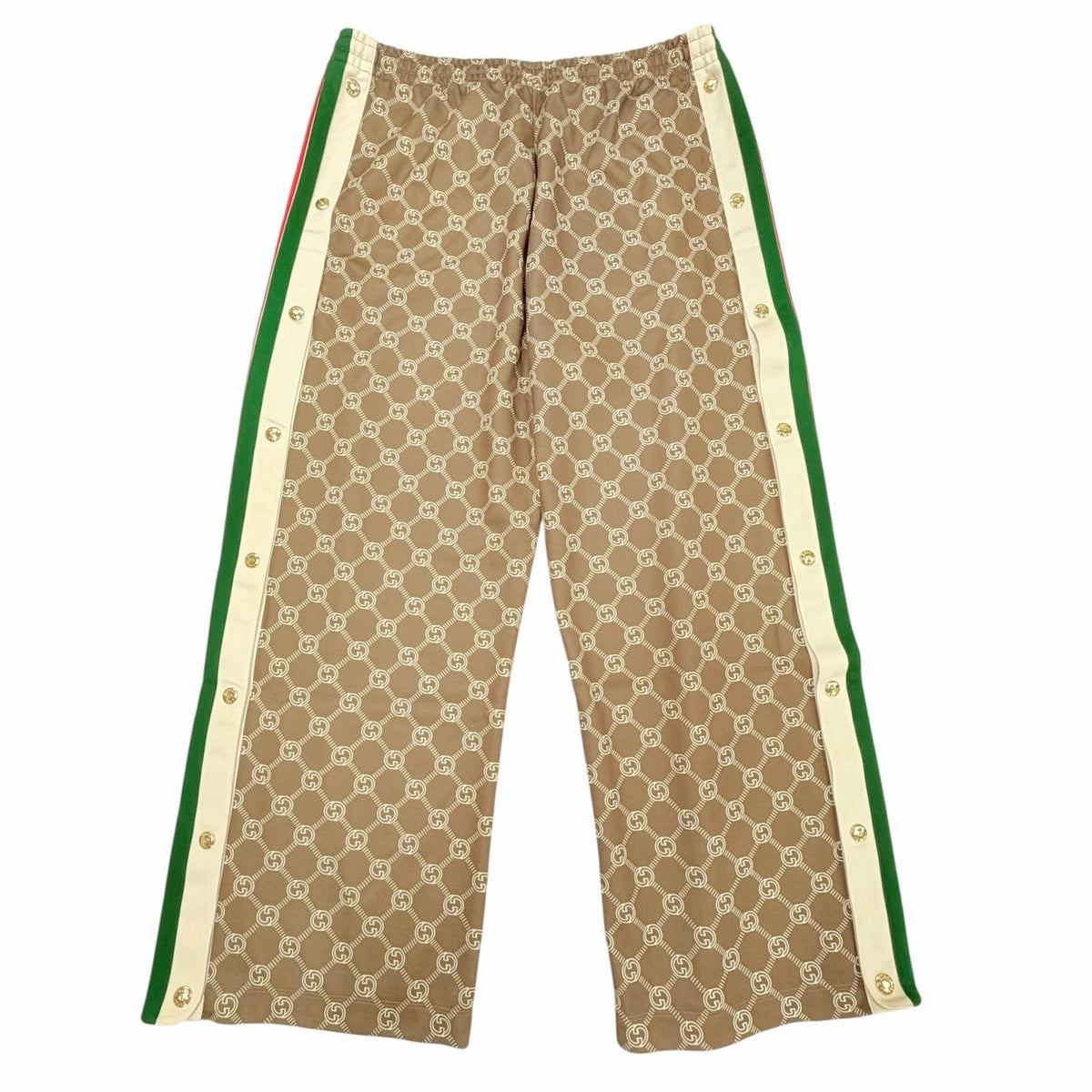 Gucci Interlocking G Web Line Jersey Easy Pants Brown XXL — view 2