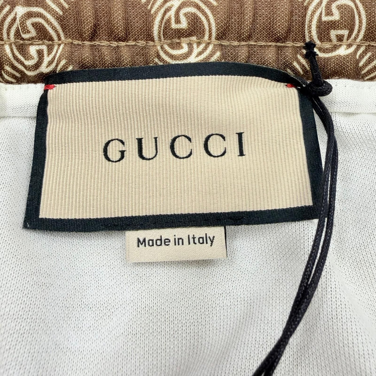 Gucci Interlocking G Web Line Jersey Easy Pants Brown XXL — view 6