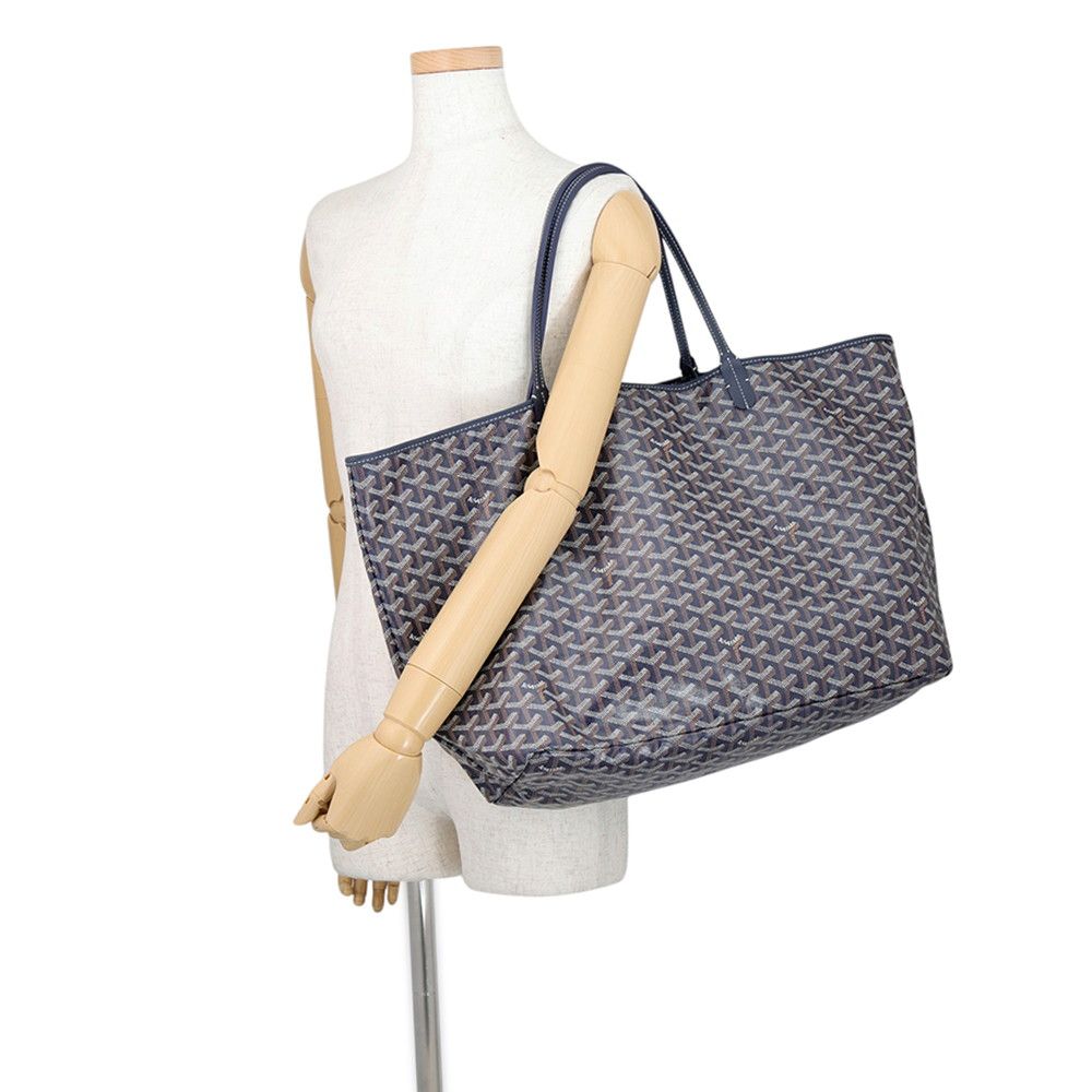 Goyard Tote Bag Saint Louis GM Leather Herringbone — view 4