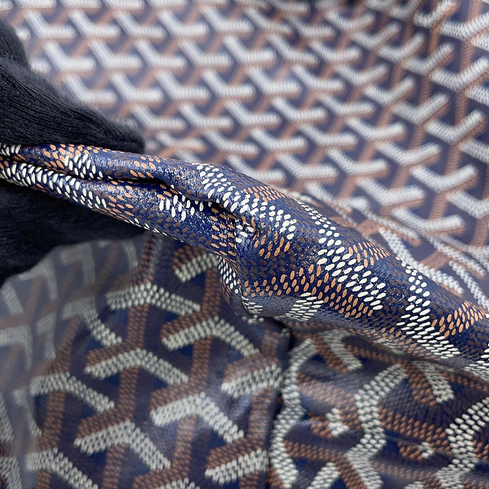 Goyard Tote Bag Saint Louis GM Leather Herringbone — view 6