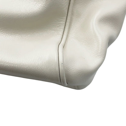 Miu Miu Handbag Bowling Logo Leather White — view 8