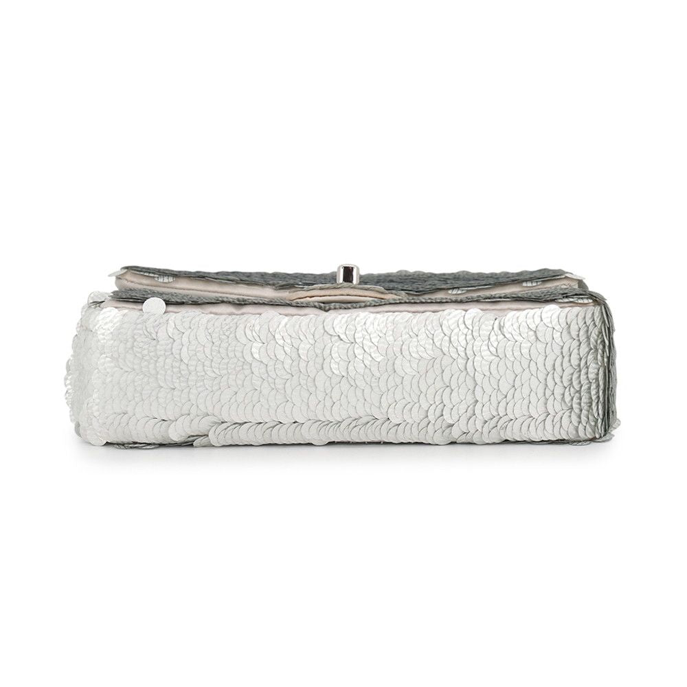 Chanel Chain Shoulder Bag CC Logo Sequins Leather — view 3