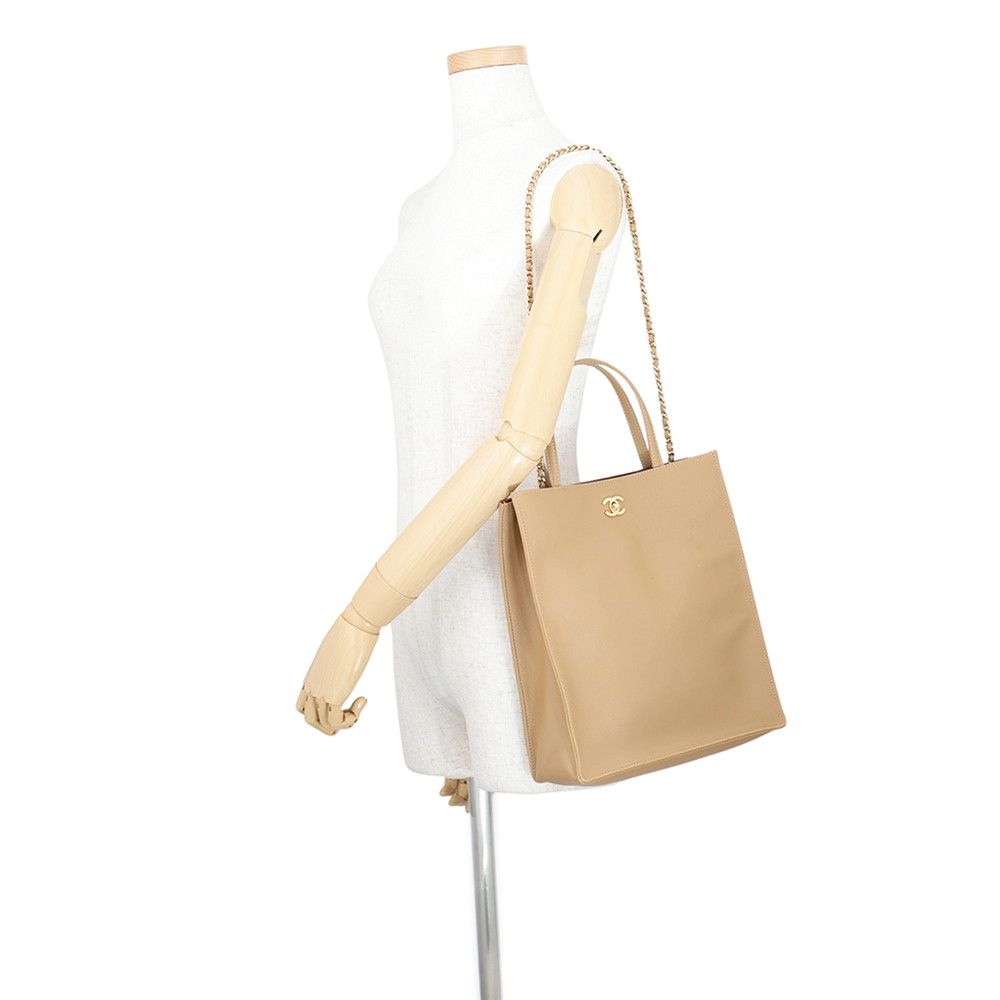 Chanel Tote Bag Small Shopping CC Logo — view 4