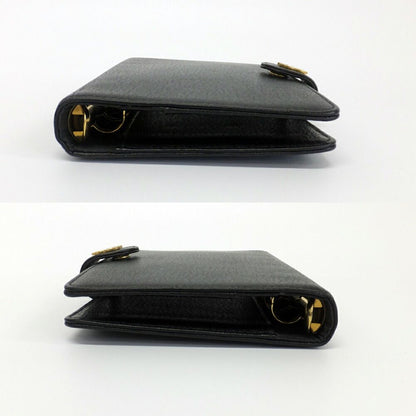 Chanel Agenda Cover Black CC Logo 6 Hole Leather Gold Planner — view 4