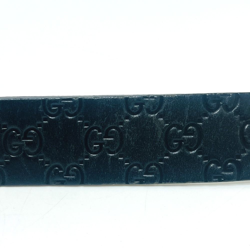 Gucci Belt Interlocking G Buckle Guccissima Line Black — view 4