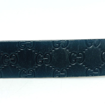 Gucci Belt Interlocking G Buckle Guccissima Line Black — view 4