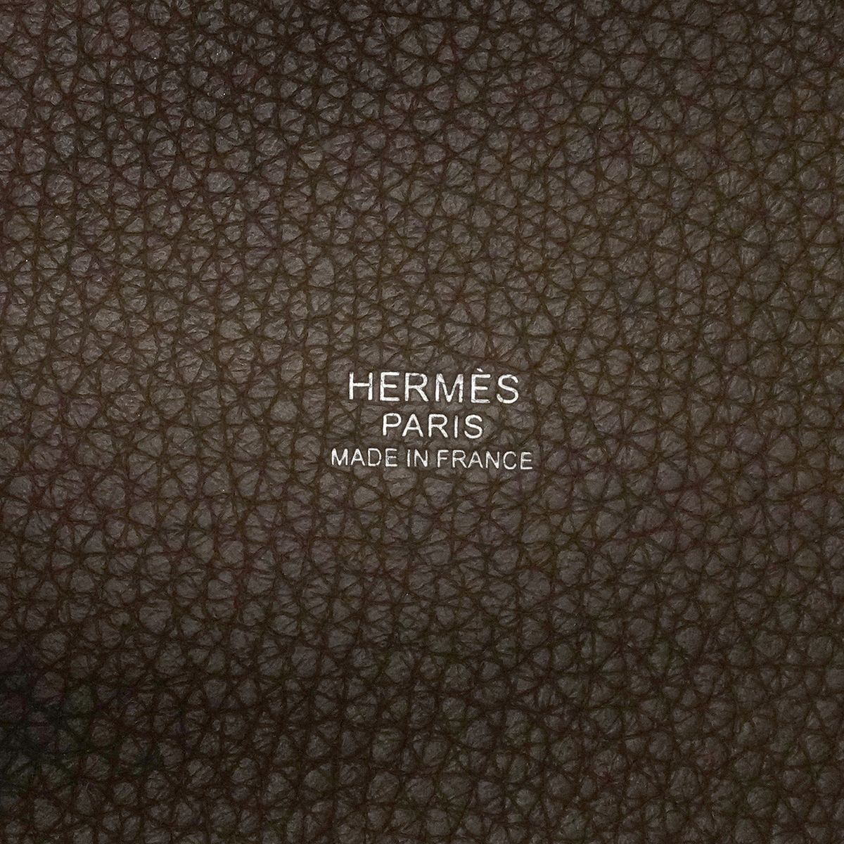Hermes Handbag Picotin Lock PM Taurillon Clemence Etoupe Silver — view 5