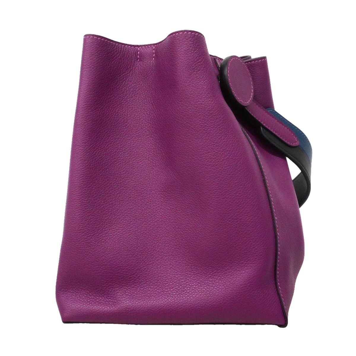Hermes Shoulder Bag Ricolle 17 Evercolor Anemone Silver — view 2