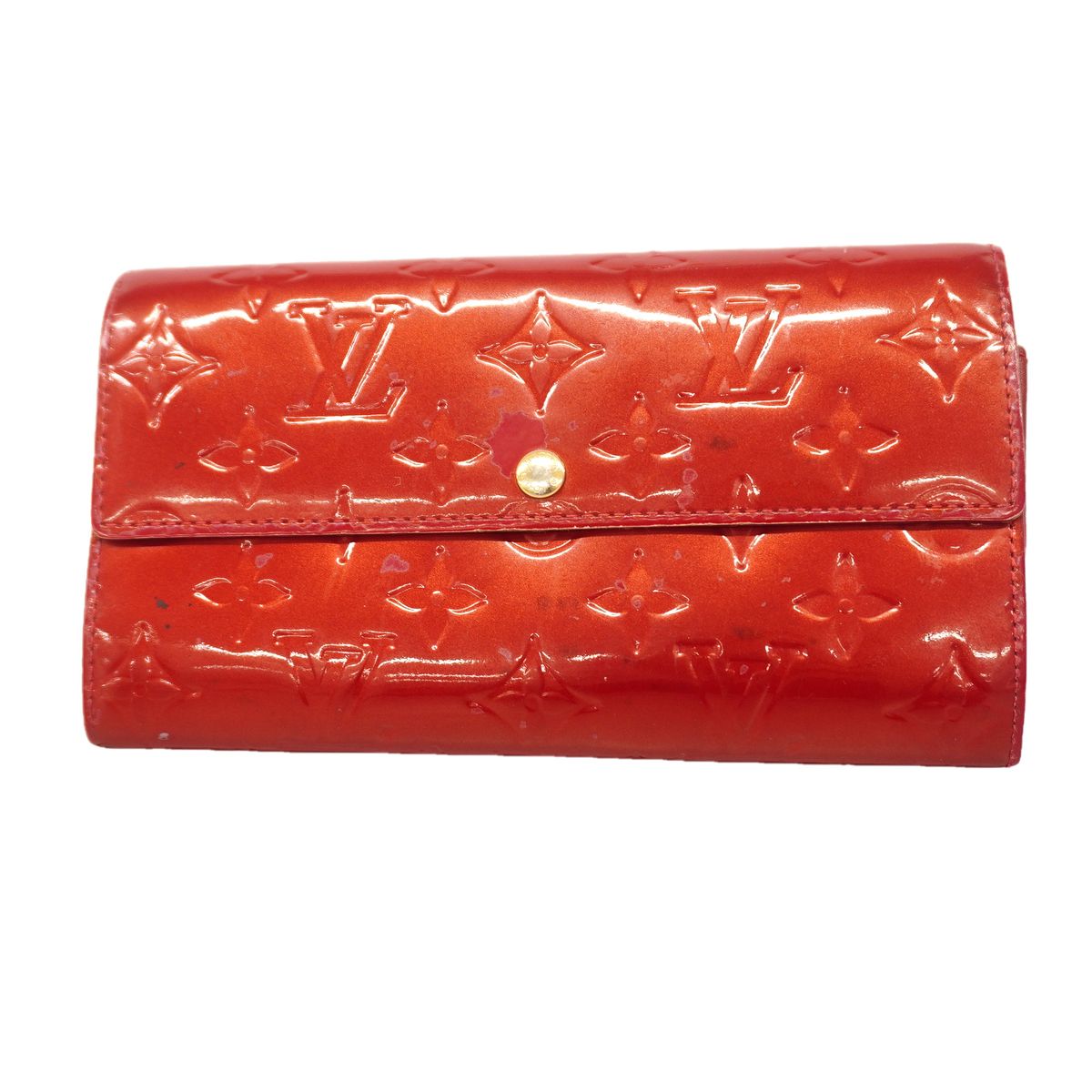 Louis Vuitton Wallet Vernis Portefeuille Sarah Pomme D'amour