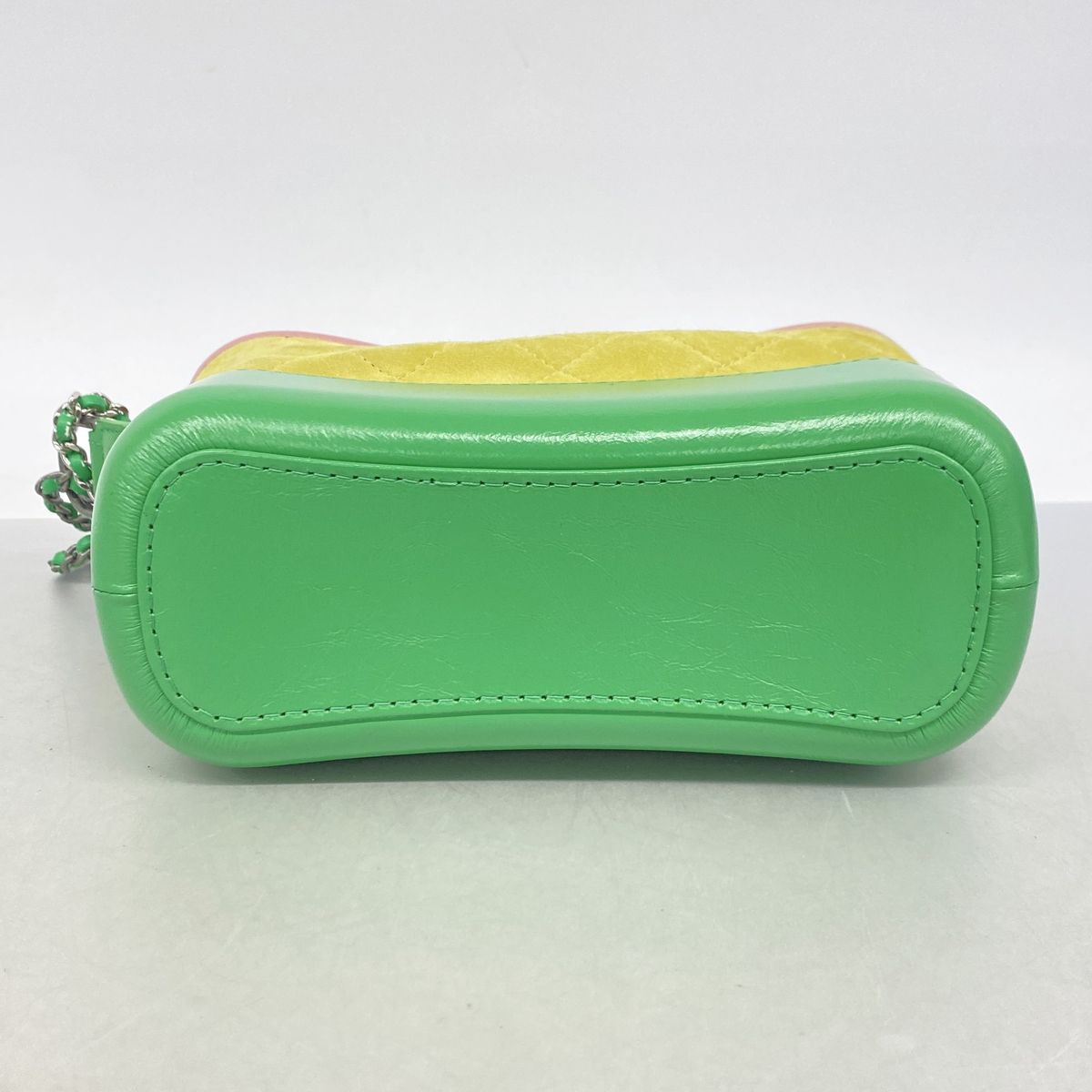 Chanel Shoulder Bag Gabrielle Leather Suede Yellow Pink Green Gold Silver — view 3