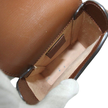 Gucci Horsebit 1955 Mini Shoulder Bag GG Supreme Canvas Leather Brown — view 6