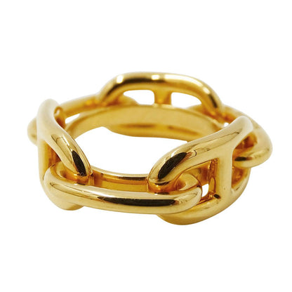 Hermes Scarf Ring Lugate Metal Gold — view 2