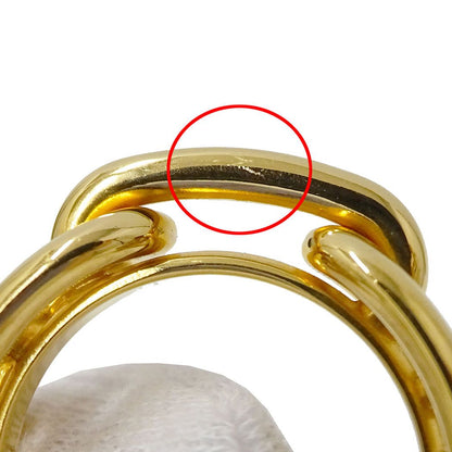 Hermes Scarf Ring Lugate Metal Gold — view 5