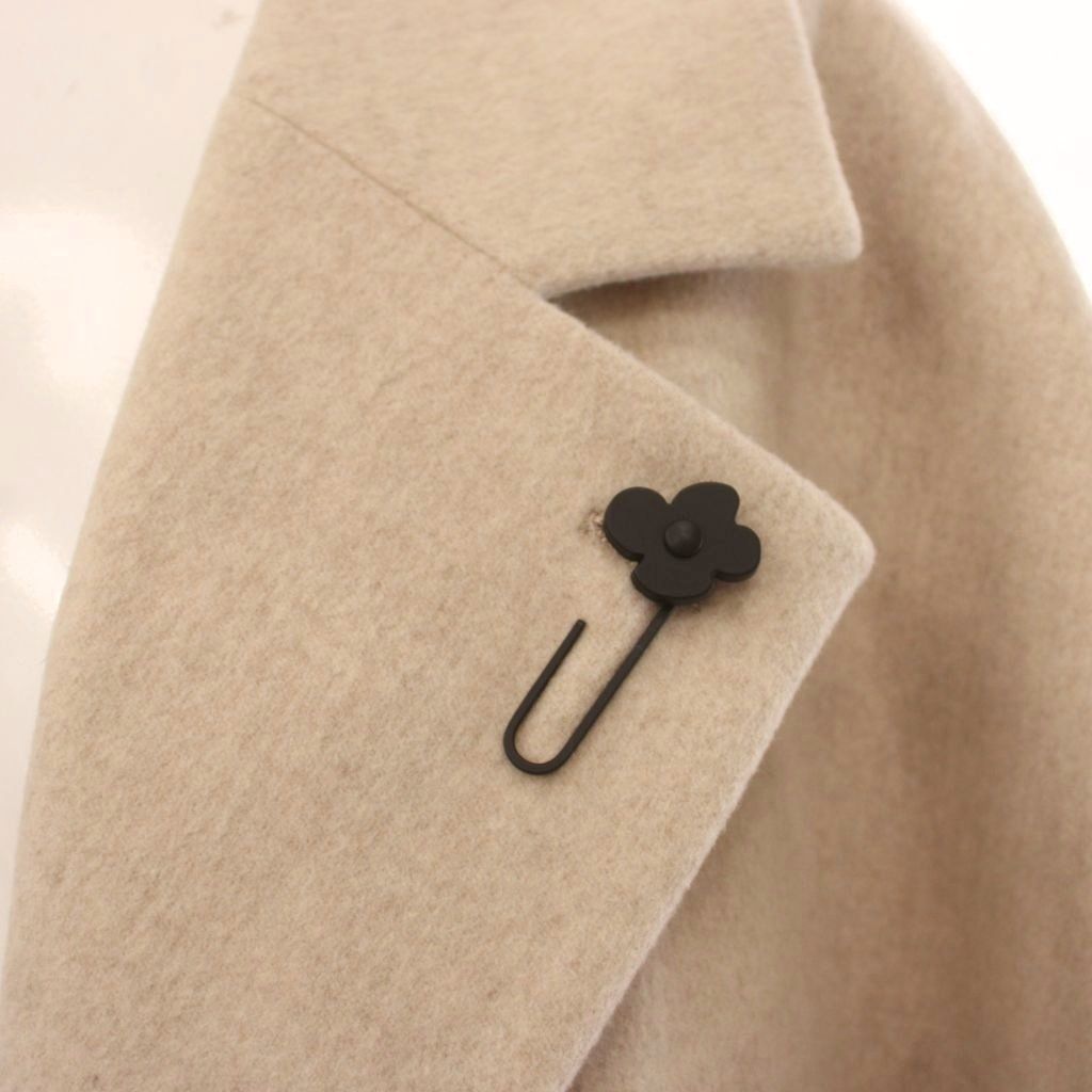 Loro Piana Lardini Wool Long Coat Chesterfield Light Beige 40 — view 6
