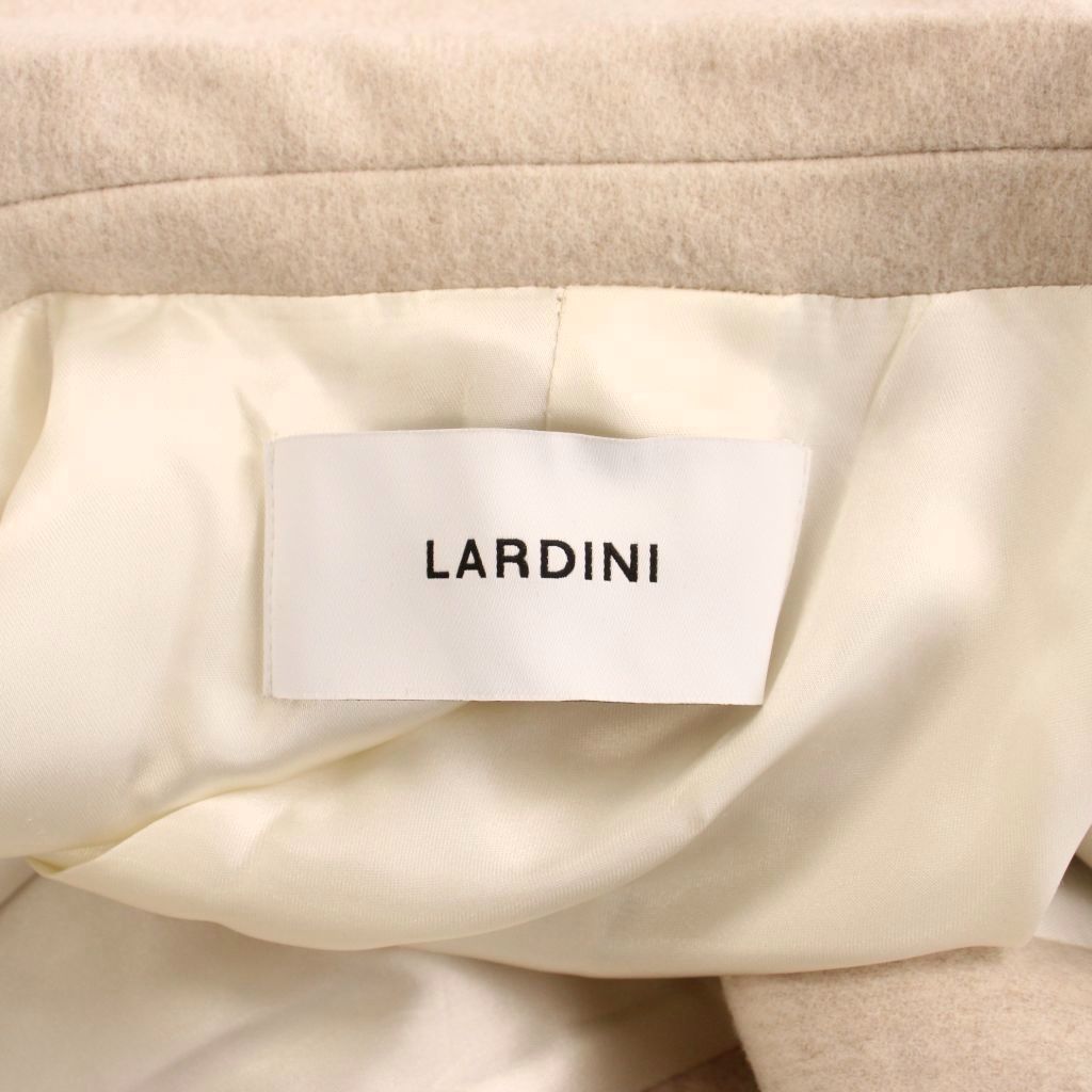 Loro Piana Lardini Wool Long Coat Chesterfield Light Beige 40 — view 7