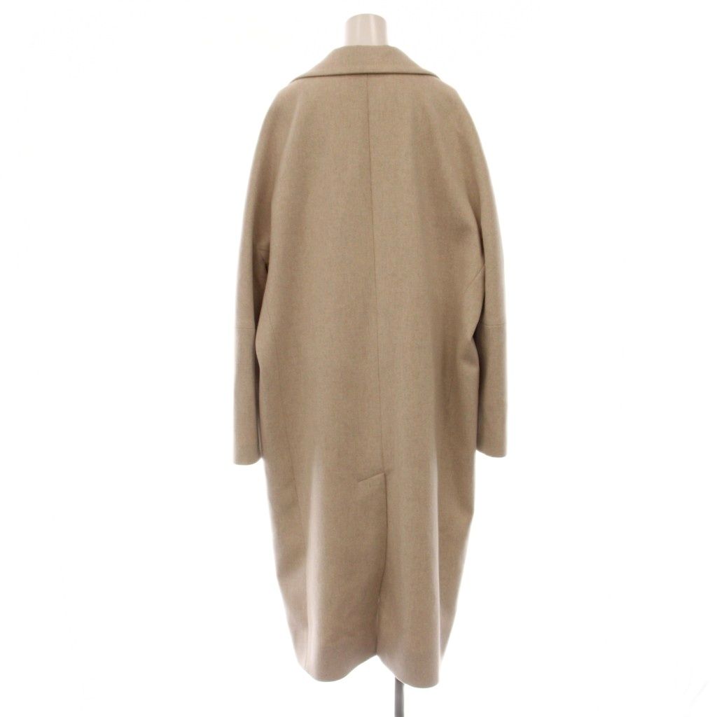 Loro Piana Lardini Wool Long Coat Chesterfield Light Beige 40 — view 2