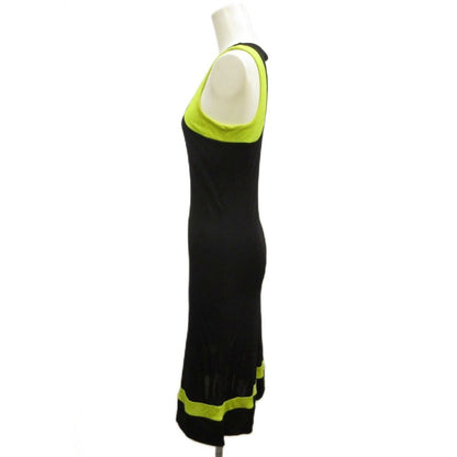 Versace Versus Gianni Sleeveless Dress Color Block Asymmetric Black 40 — view 2