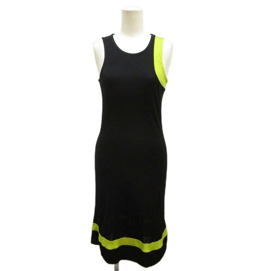 Versace Versus Gianni Sleeveless Dress Color Block Asymmetric Black 40