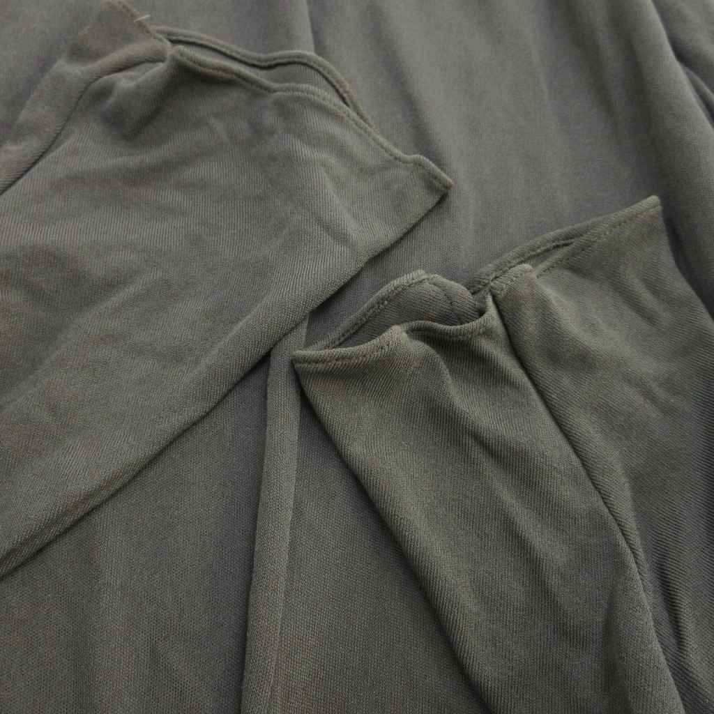 Versace Gianni Long Cardigan Ruffle Drawstring Charcoal Gray Sleeve 38 — view 7