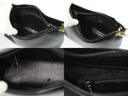 Gucci Bamboo 2-Way Shoulder Bag Leather Black — view 8