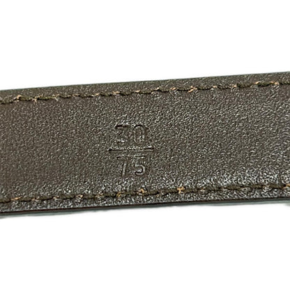 Prada Belt 30/75 Dark Brown Silver Leather — view 5