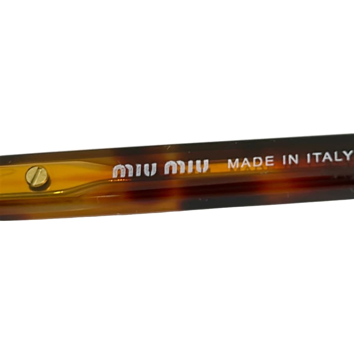 Miu Miu Sunglasses Gray Dark Brown Eyewear — view 4