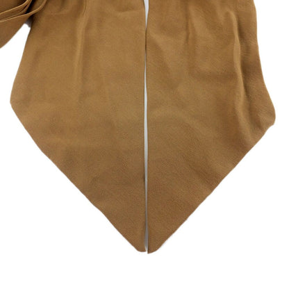 Fendi Tippet Brown Real Fur Silk 100% Collar Shawl Scarf — view 3