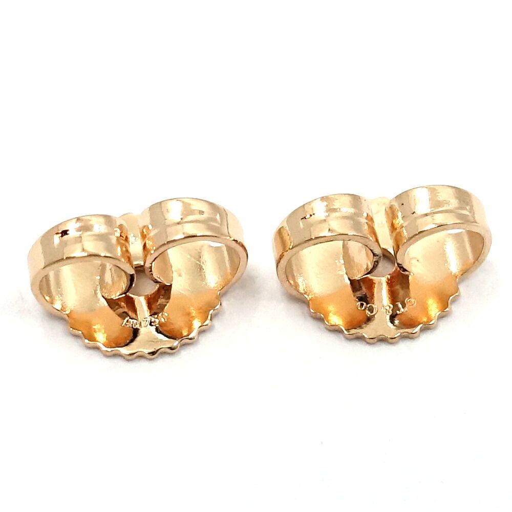 Tiffany & Co 18K Pink Gold T Wire Hoop Earrings Medium Rose — view 7