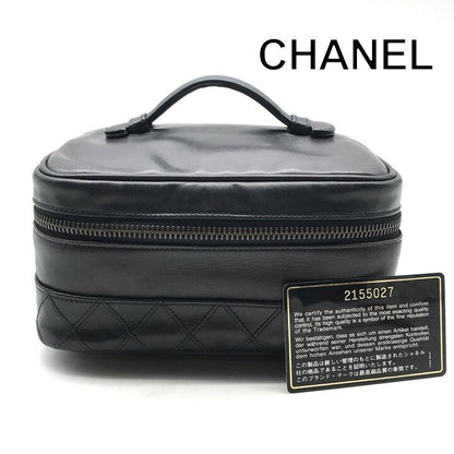 Chanel Bicolor Vanity Black Pouch
