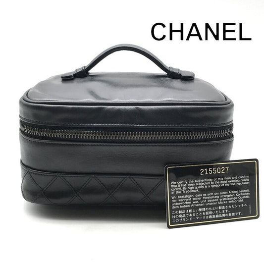 Chanel Bicolor Vanity Black Pouch