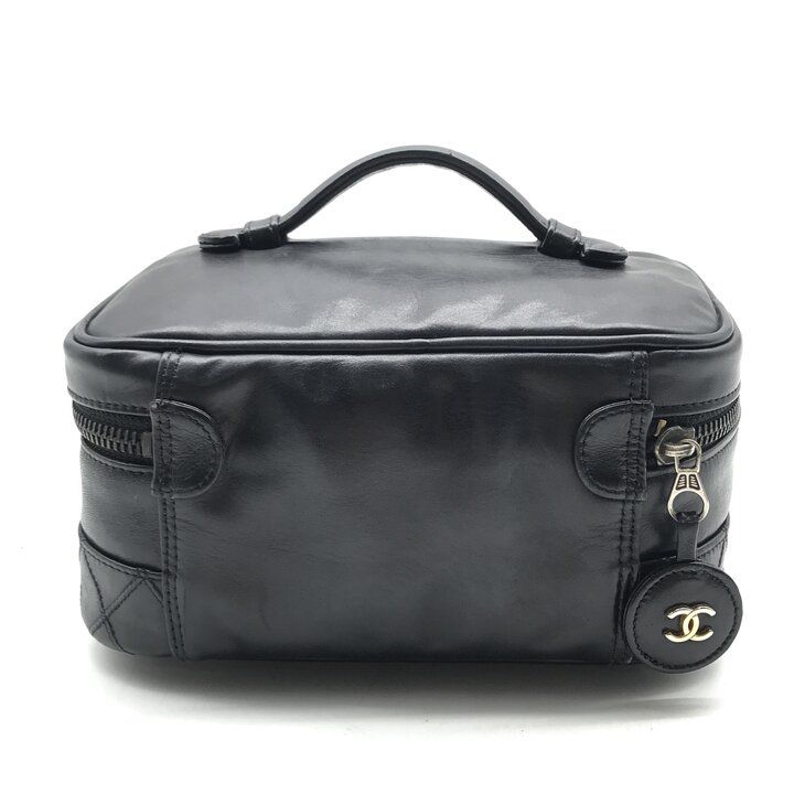 Chanel Bicolor Vanity Black Pouch — view 3