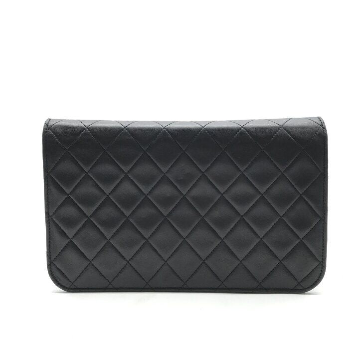 Chanel Quilted Push Chain Shoulder Bag Black — view 3