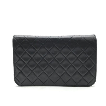 Chanel Quilted Push Chain Shoulder Bag Black — view 3