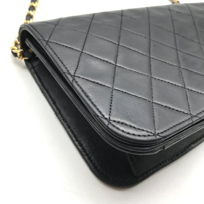 Chanel Quilted Push Chain Shoulder Bag Black — view 6