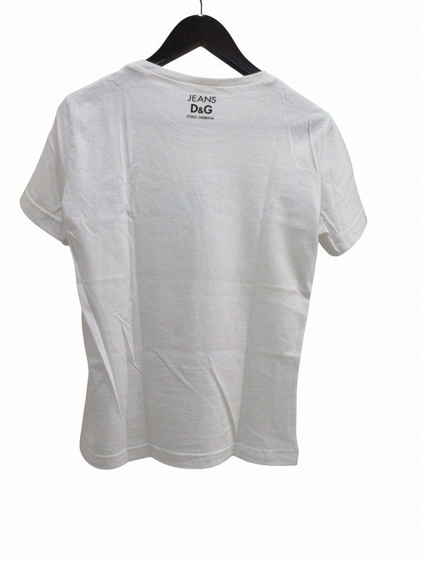 Dolce & Gabbana Short Sleeve T-Shirt Tenbin Cotton White — view 3