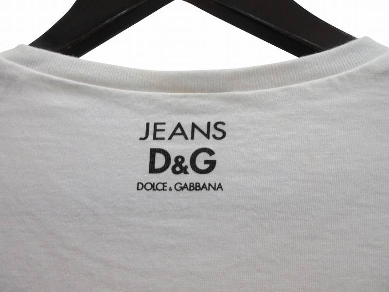 Dolce & Gabbana Short Sleeve T-Shirt Tenbin Cotton White — view 4