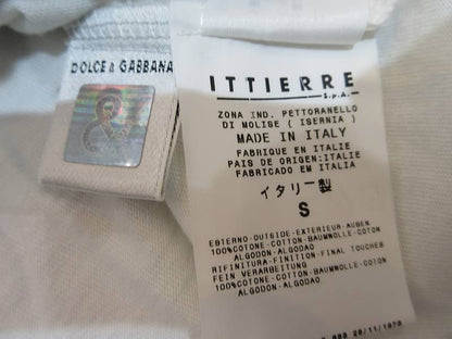 Dolce & Gabbana Short Sleeve T-Shirt Tenbin Cotton White — view 6