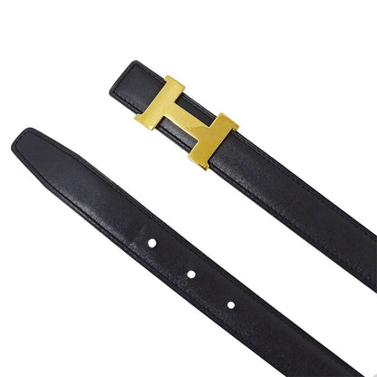 Hermes Belt H Box Calf Black Brown Gold 75 Reversible — view 4