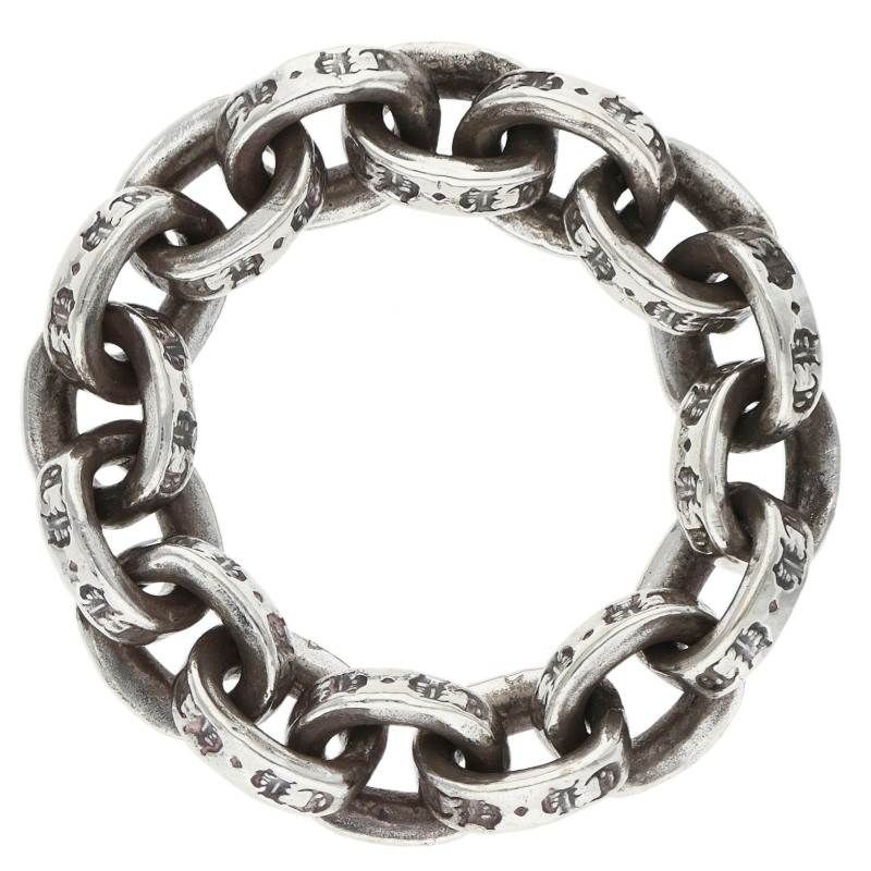 Chrome Hearts Paper Chain Ring Silver